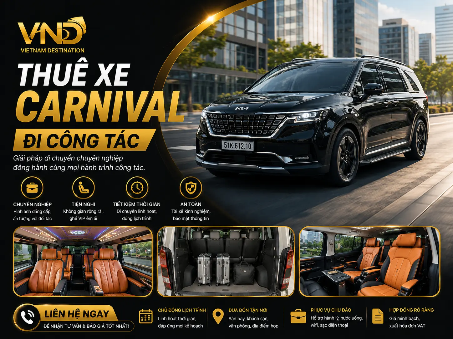 thuê xe carnival đi công tác