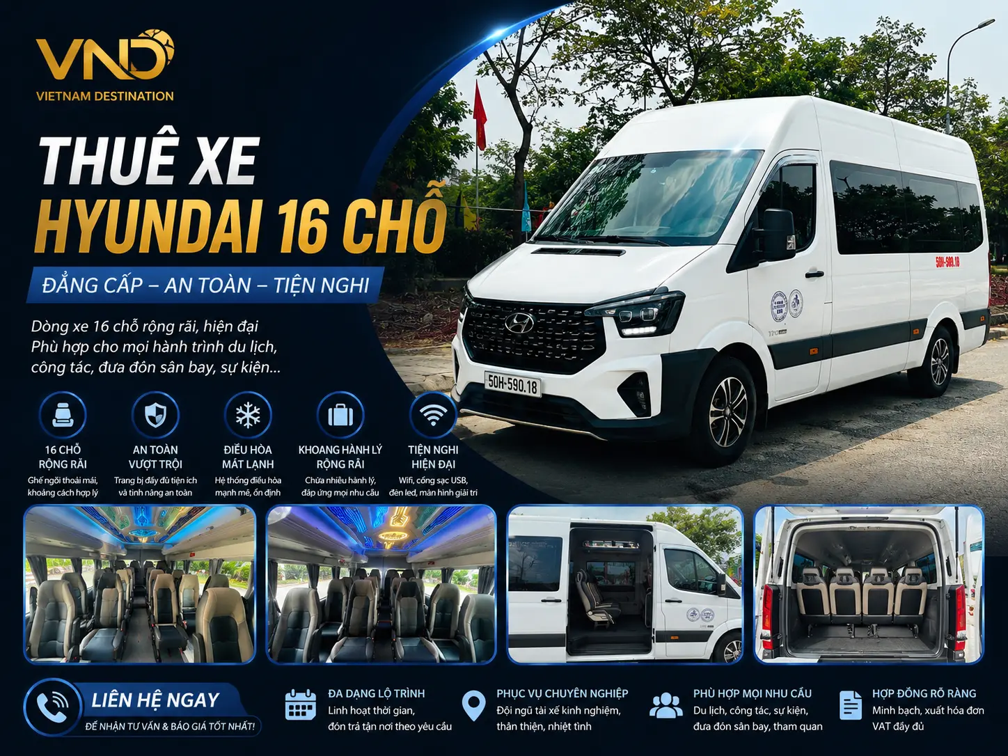 thuê xe huyndai 16 chỗ